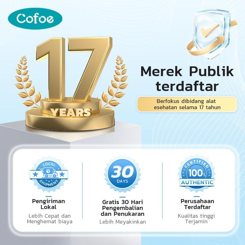 Cofoe Termometer Suhu Badan Telinga Ear Thermometer Infrared Non Digital Bayi Anak Dewasa terlaris