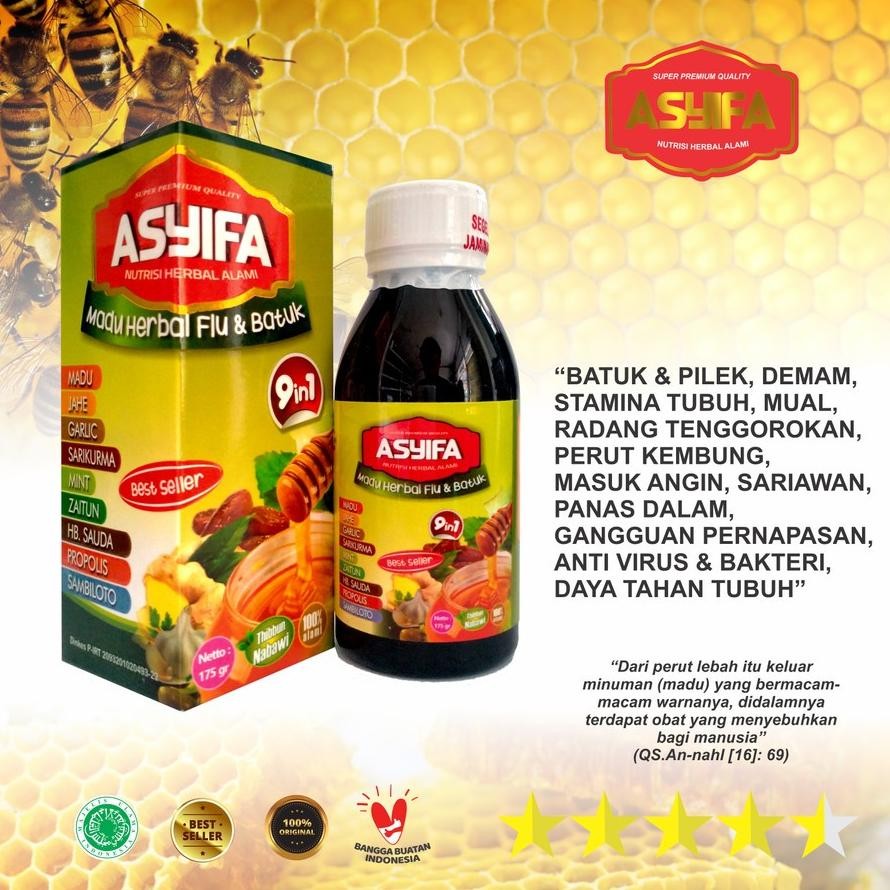 

Madu Herbal Flu & Batuk Asyifa 9 in 1 original 100%