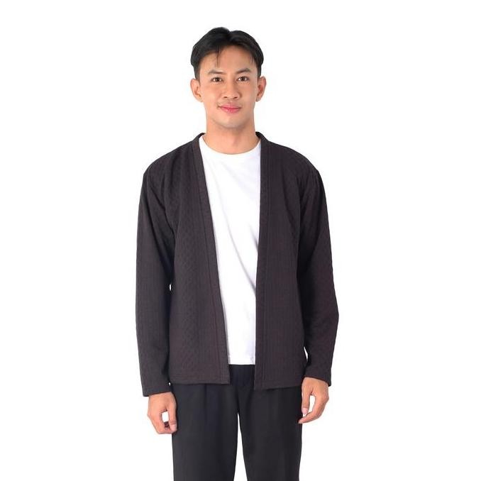 Sale Poshboy Carter Cardigan Hitam I Outer Pria I Atasan Lengan Panjang I Korea Fashion