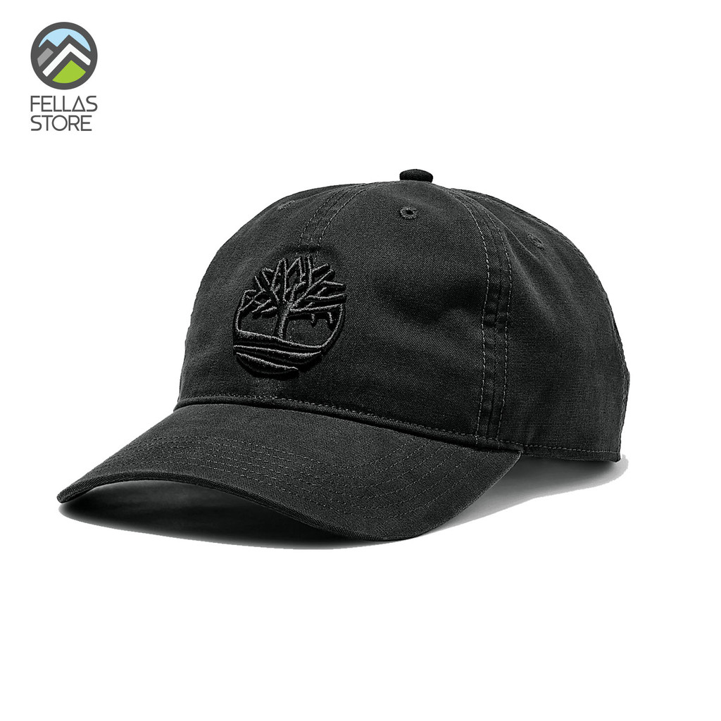 Topi Timberland - Soundview Cotton Canvas Baseball Cap Black