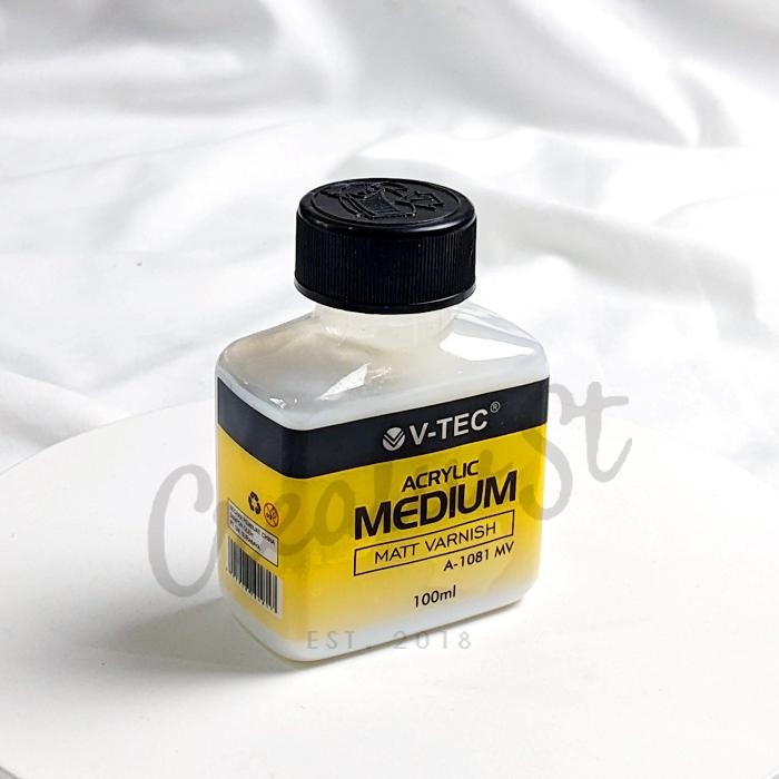 

V-TEC Acrylic Medium Varnish 100 Ml Matt Glossy Vernis Finisher Terlaris