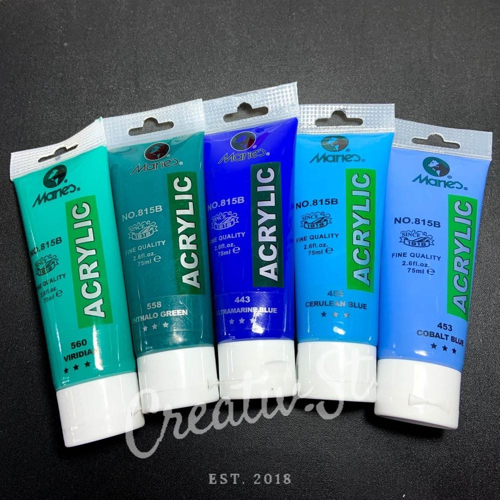 

MARIES Cat Acrylic 75 Ml Paint Acrylic Colour Part 2 Cat Akrilik Lukis Terlaris