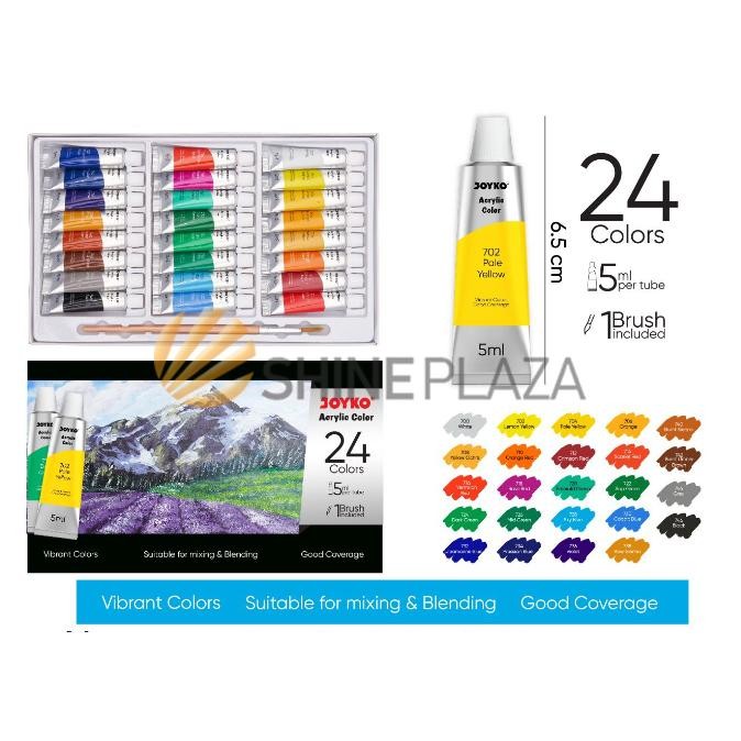 

Cat Acrylic Joyko 24 Warna ACC-5-24 - Cat Akrilik Joyko 24 Color Terlaris