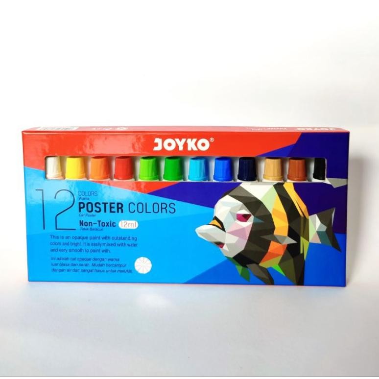 

Cat Poster 12 Warna Tube Joyko Poster Colors 12 Ml Terlaris