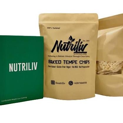 

3 Bungkus Nutriliv Baked Tempe Chips Keripik Tempe Panggang Oven