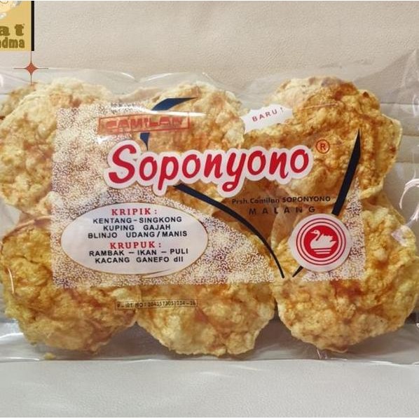 

Emping Soponyono Belinjo Pedas Manis Malang Emping Belinjo Pedas Manis Keripik Belinjo 250Gr