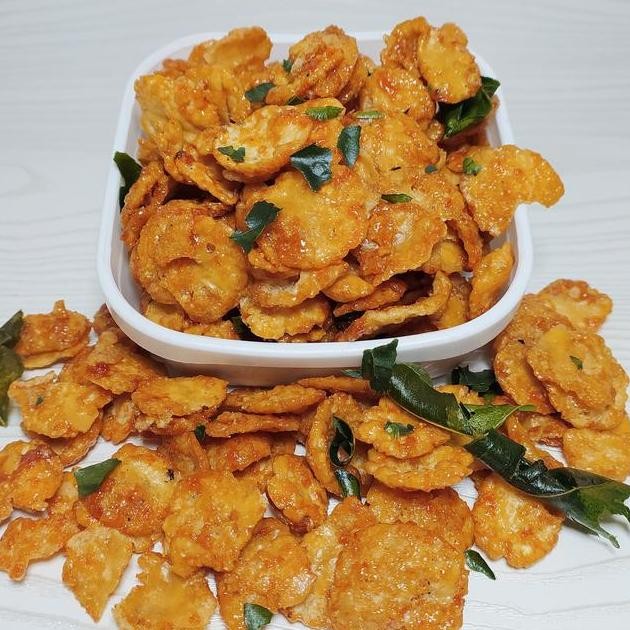 

Terlaris Keripik Emping Melinjo Thailand Pedas Manis 250 Gram