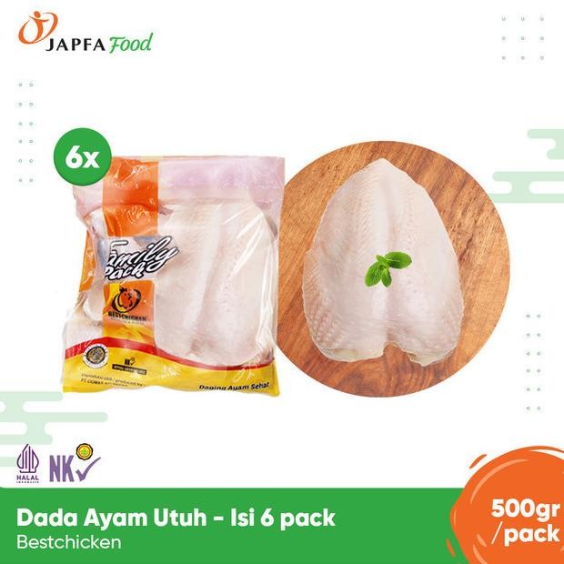 

Bundling Hemat Dada Ayam Utuh 500G X6 Pack | Bestchicken Frozen Packaging Original