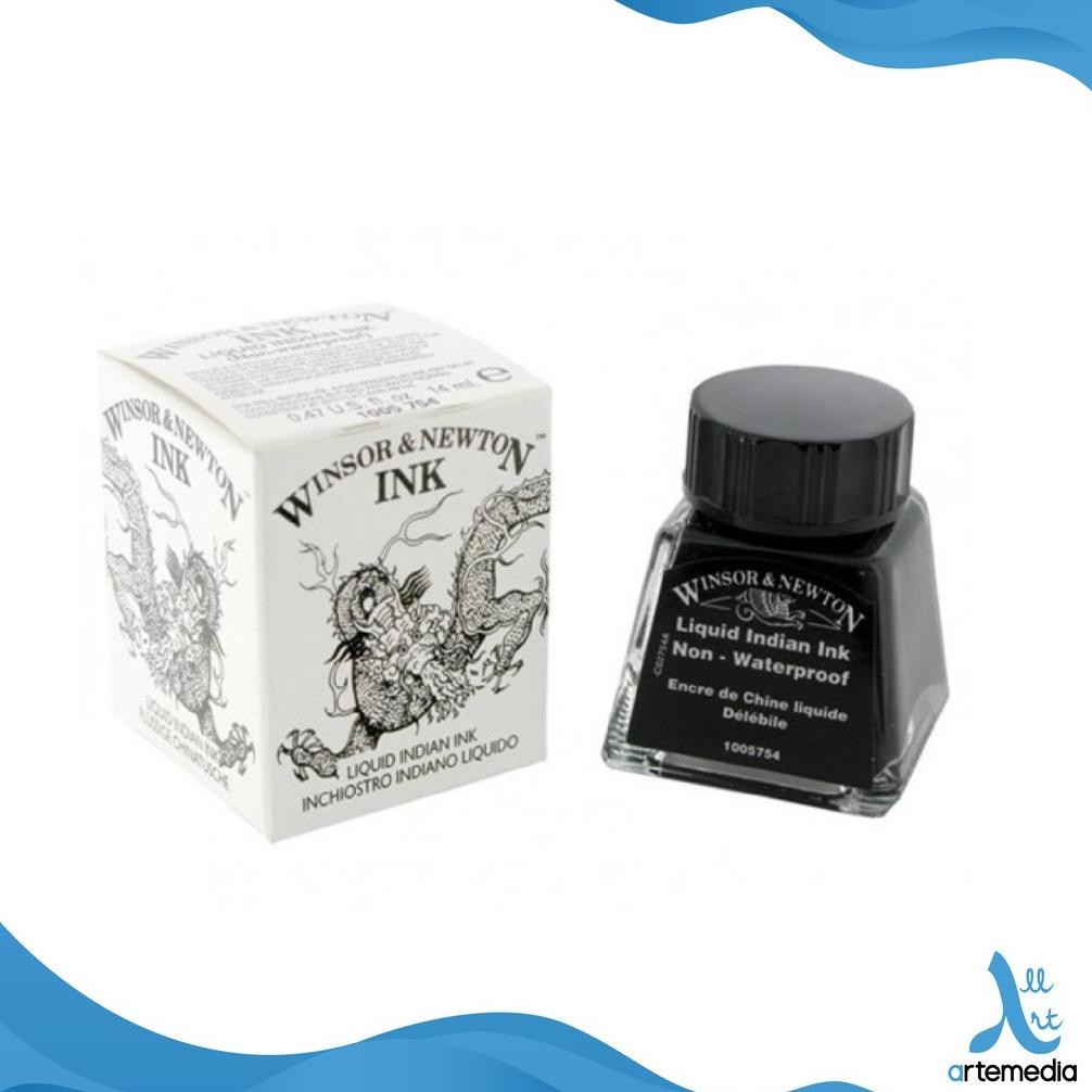 

Winsor & Newton Black Indian Ink Calligraphy Tinta Kaligrafi Terlaris