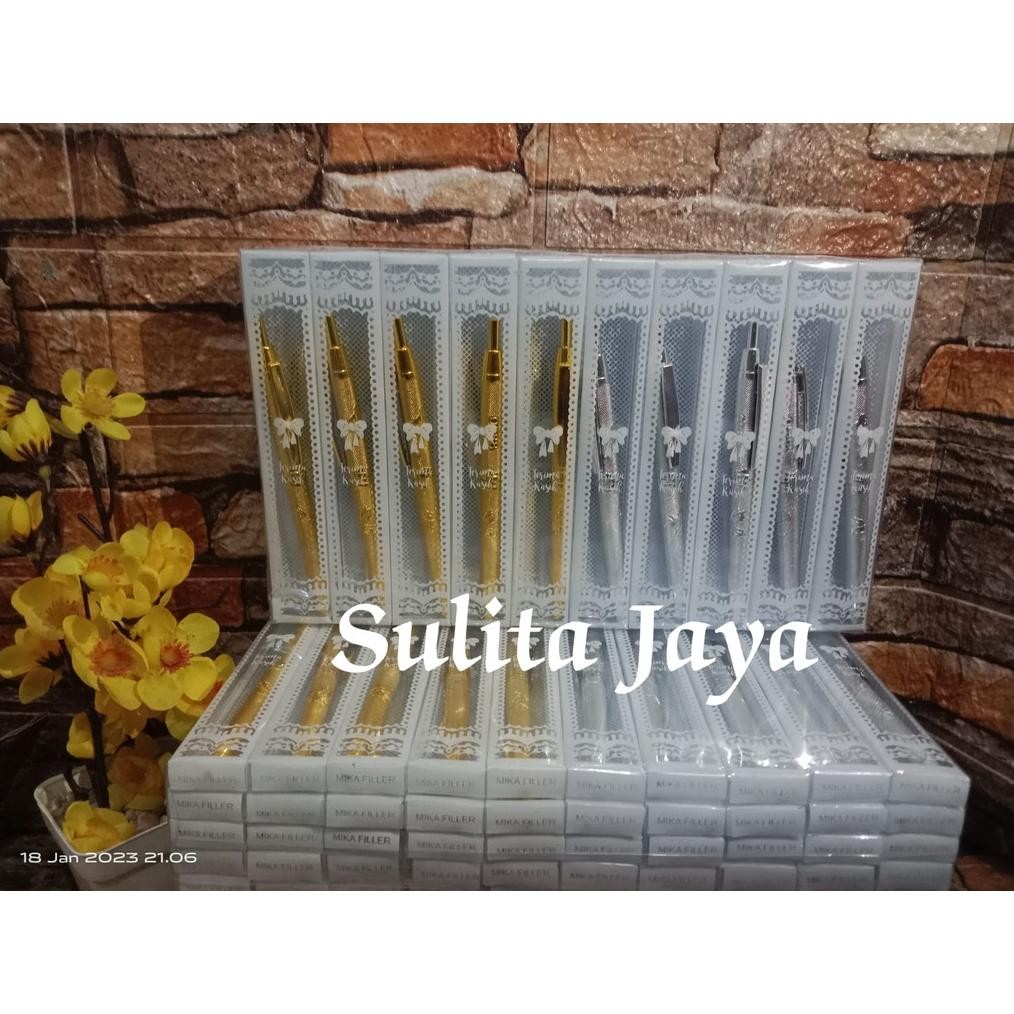 

Pulpen Souvenir Mika Box 100 Pcs - Pulpen Lucu + Kartu Ucapan Gratis Original