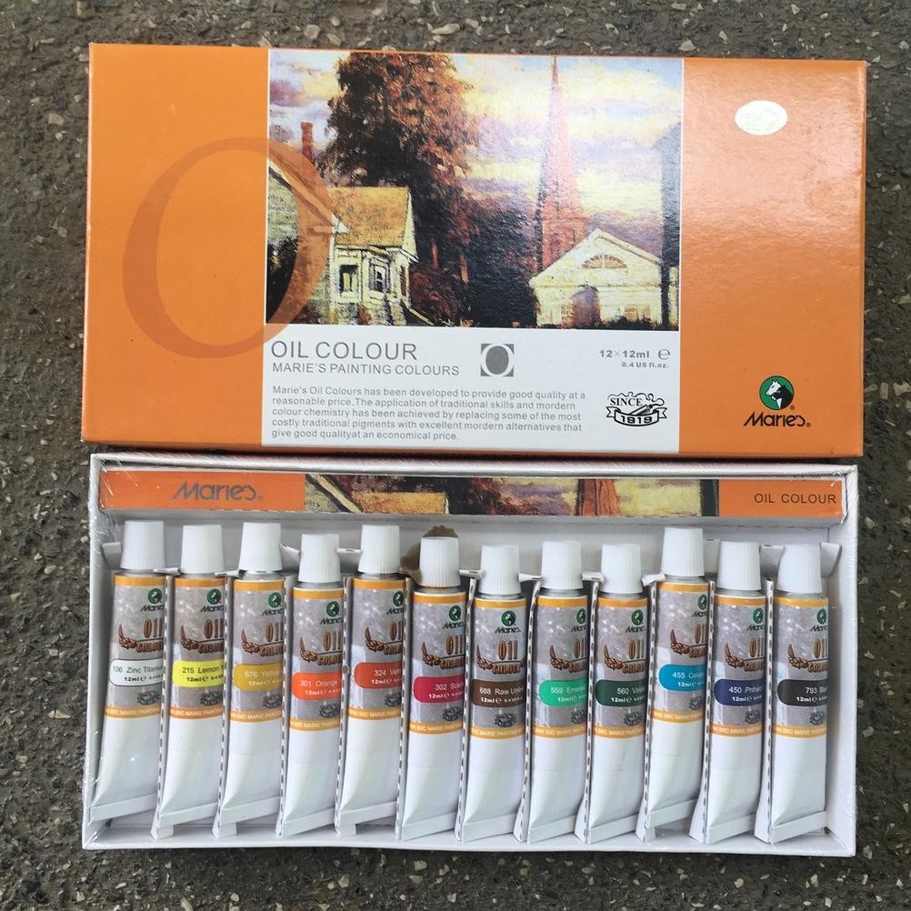 

Maries Oil Color Set Isi 12 Warna 12ml / Cat Lukis Minyak Marie's 12 x 12 ml 12x12ml Colour Series 1386B Terlaris