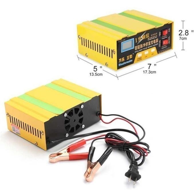 Charger Cas Carger Aki Mobil Motor Portabel 12V/24V6 Otoheroes - 105Ah Kendaraan Kualitas Terbaik Ha