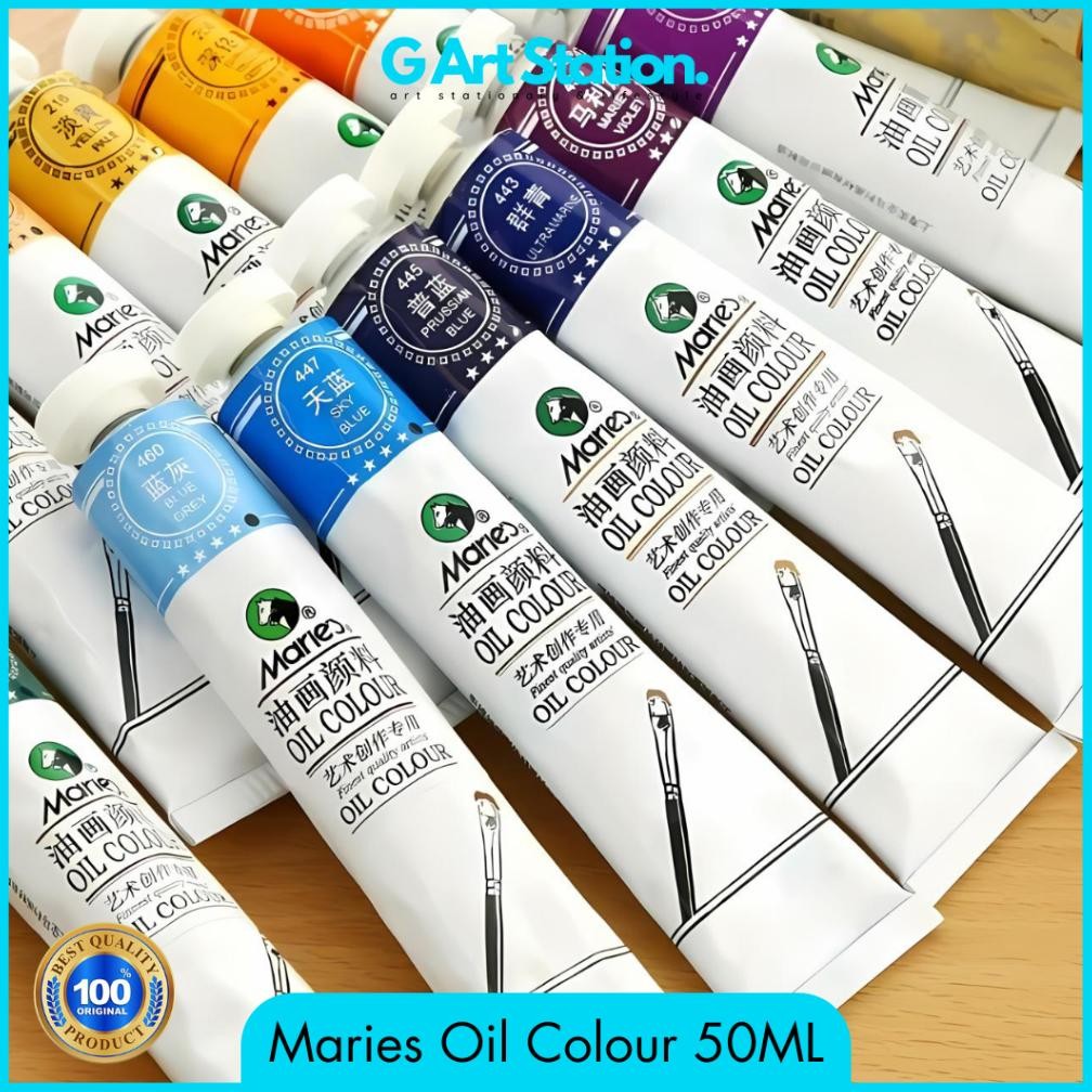 

MARIES Oil Painting / Oil Colour / Cat Minyak 50ML - SATUAN Terlaris