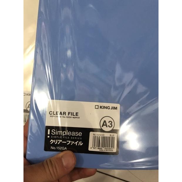 

Clear holder A3 king jim 20 sheet king jim clear file simplease 152 GA isi 20 lembar