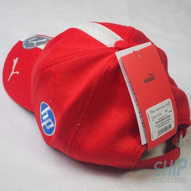 Murah 2025 Chinese Gp Ferrari Team Cap Original Puma Formula 1 F1 Topi Scuderia Charles Leclerc Lewi