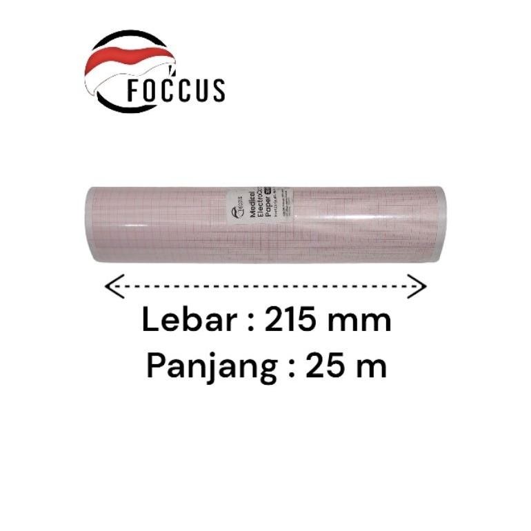 

Kertas ECG EKG Roll 215 MM x 25 M RB07