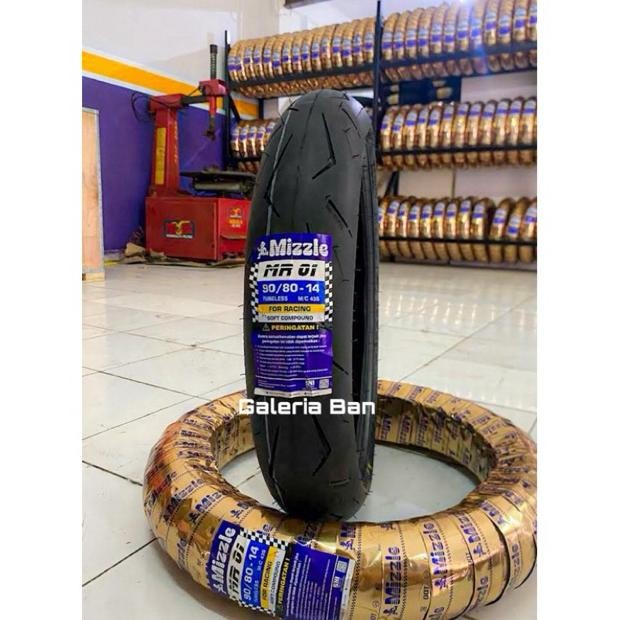 Produk Baru Ban Mizzle MR01 90/80 Ring 14 Tubeless Donat Soft Compound Racing Ban Matic Ring 14