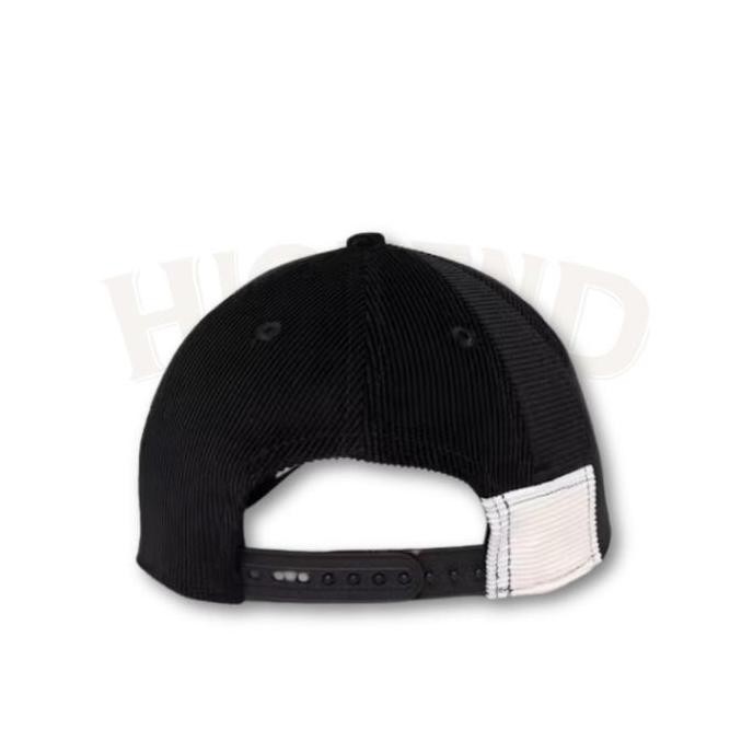 Sale Topi Mitchell Ness Nfl Las Vegas Raiders Logo Black White Trucker Snapback Football Hat 100% Or