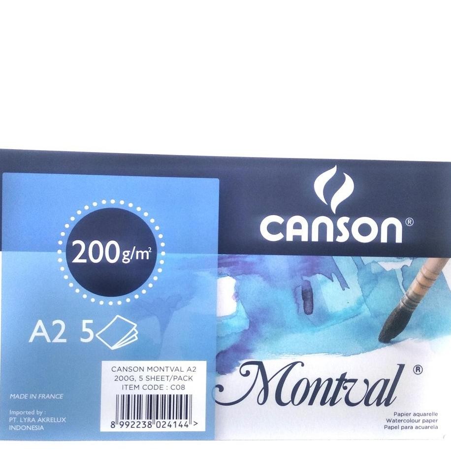 

Canson Montval 200 Gsm A2 Kertas Gambar Cat Air Watercolor Paper RB07