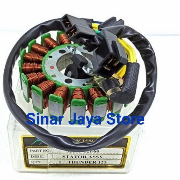Spull Komplit / Stator Assy Thunder 125+ Pulser Fukuyama Original Dan Terpercaya
