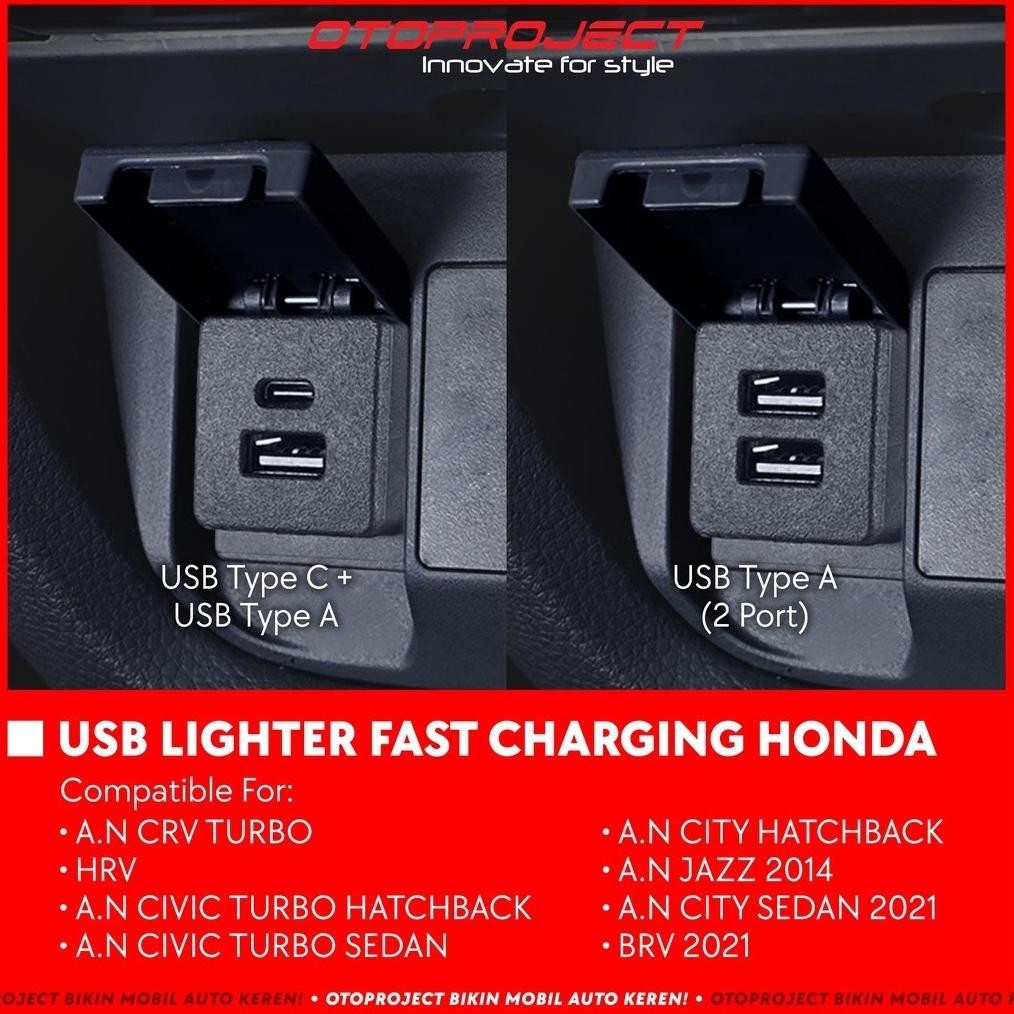 termurah usb lighter fast charging dual port charger mobil type a otoproject