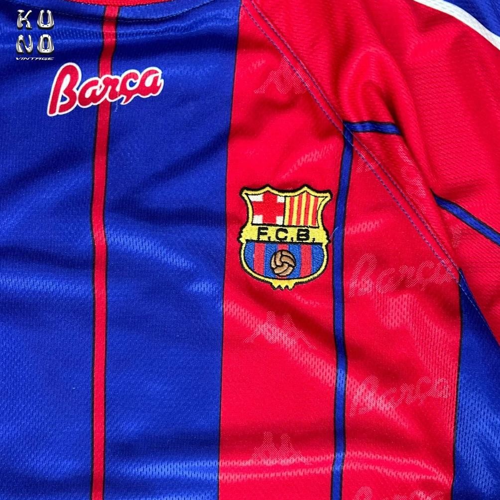 BAJU BOLA JERSEY BARCELONA RETRO 1997 1998 JERSEY BOLA JERSEY RETRO BARCELONA 1996 1997