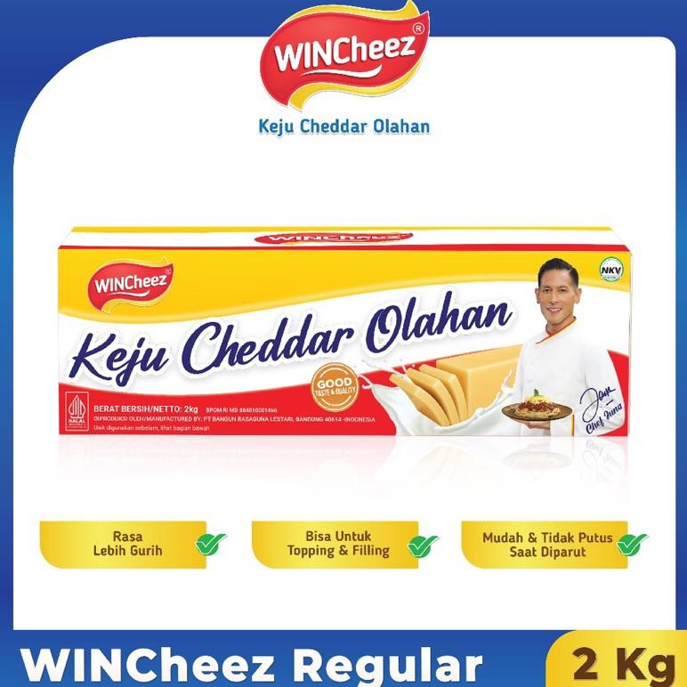 

Baru Keju Wincheez Cheddar 2KG - Exp JAN 2026 - Keju Blok Berkualitas