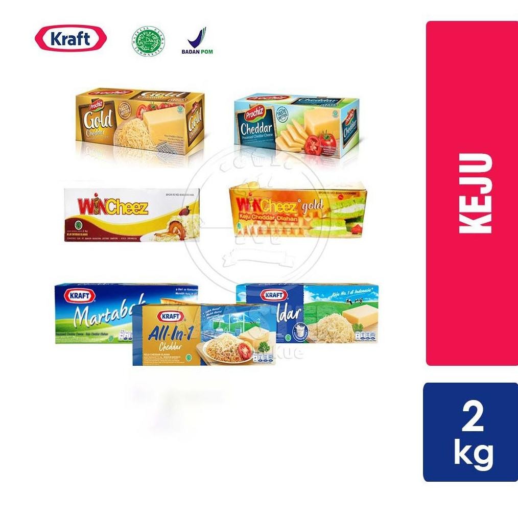 

Baru Keju 2Kg Kraft/ Wincheez / Prochiz Gold /Premium / Martabak