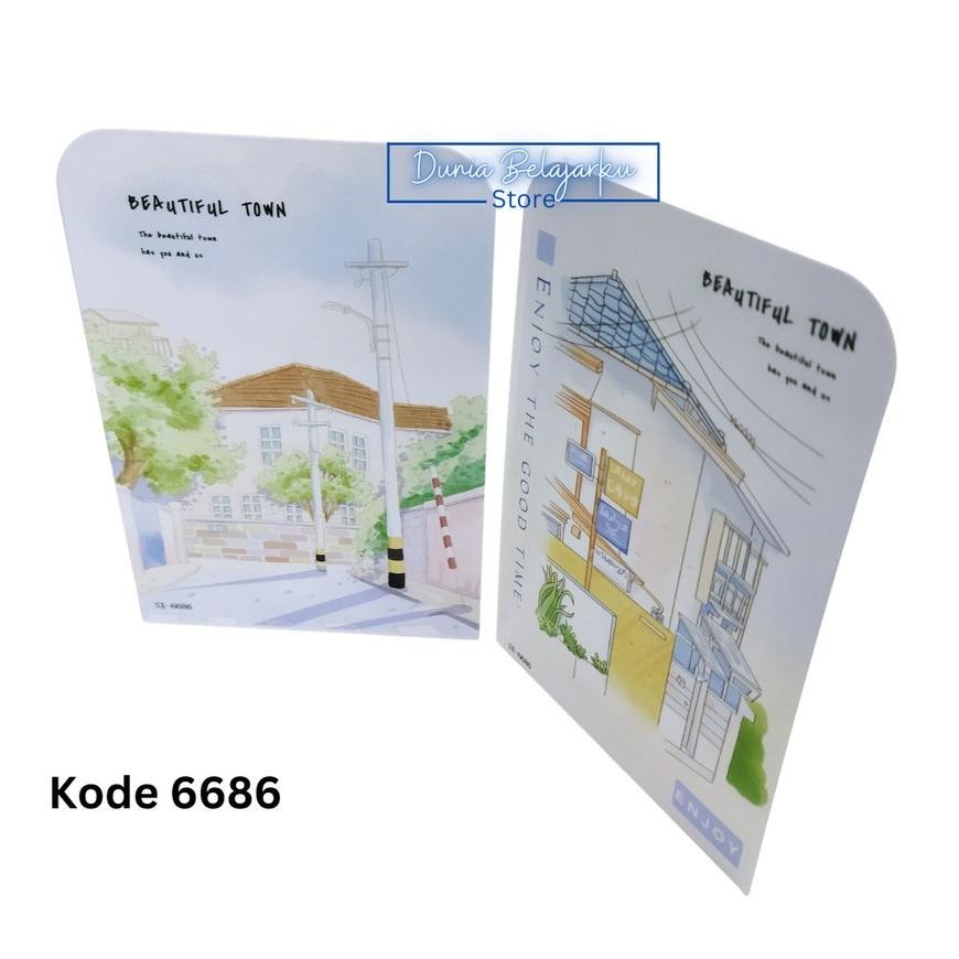 

Pembatas Besi Penahan Sandaran Buku Stand Book V-TEC Motif [Isi 2 Pcs] RB07