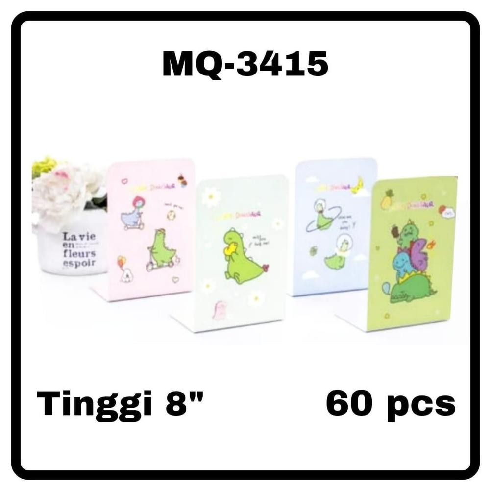 

[1 Set Isi 2 Pcs] Book End Stand / Sandaran Penyangga Buku Dino Dinosaurus Friends / Avengers Super Heroes RB07