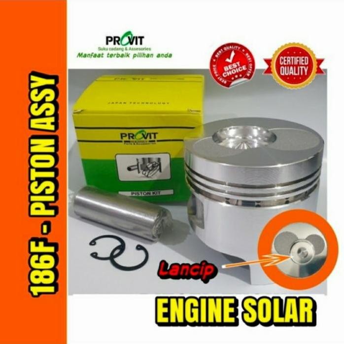 

Terlaris 186F Piston Assy Lengkap + Ring Genset Silent Mesin Solar