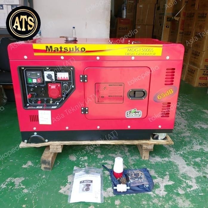 

Terlaris Genset Silent Diesel 15 Kva Matsuko Full Power Double Voltage