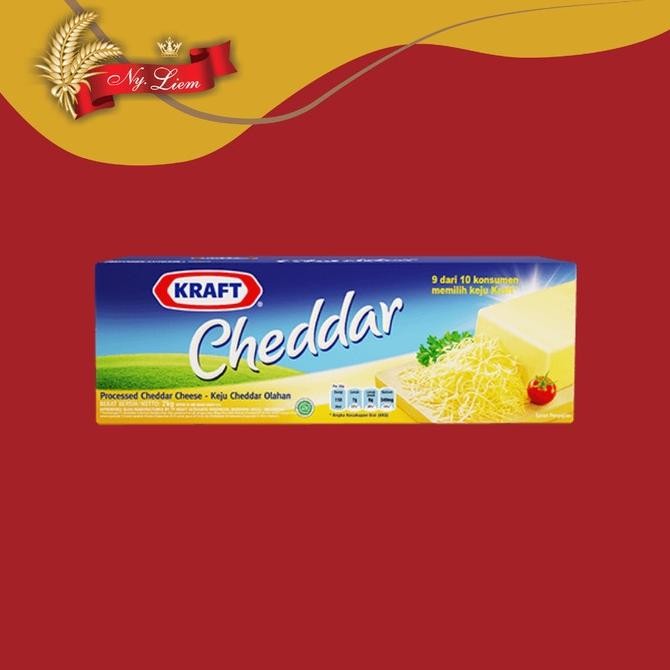 

Baru Keju Cheddar KRAFT 2kg - Keju Olahan Cheddar Block Jumbo