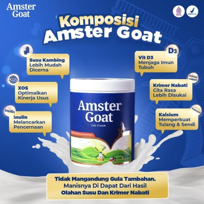 

(Expert) AMSTER GOAT - Susu Kambing Amstergoat Solusi Mengatasi Diare 250gr