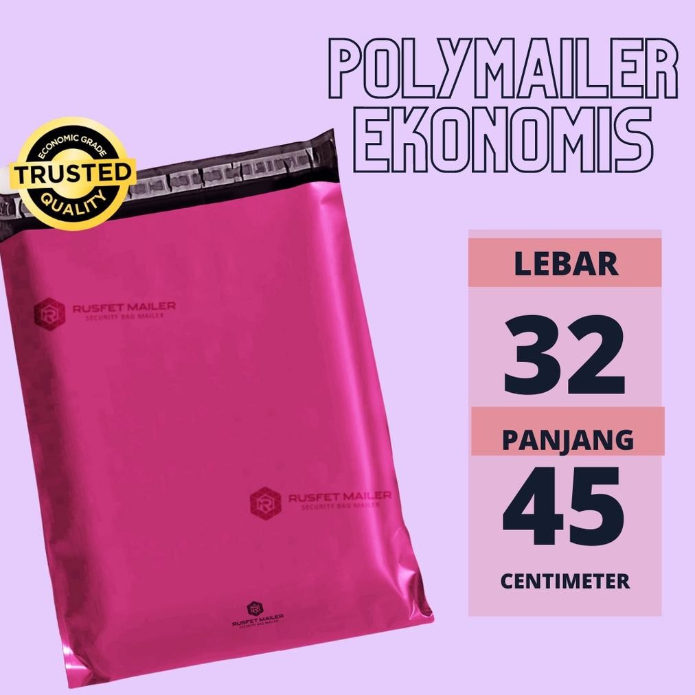 

Baru Polymailer Pink Rusfet 32x45 Amplop Plastik Packing Online Termurah