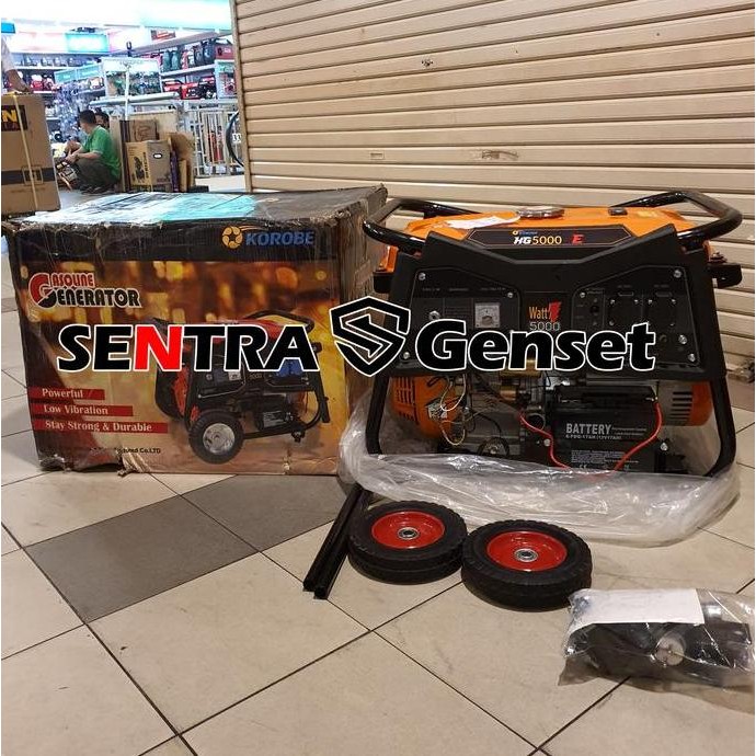 

Terlaris Genset 5000 Watt 5500 Watt. Korobe Kg 5000 E