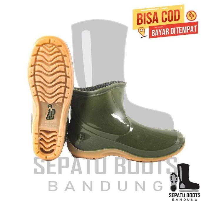 

Terlaris Sepatu Boot Pendek Ap 2005 Ap Boots Hijau Glossy Karet Lentur Anti Slip Dan Air Lokal Perkebunan