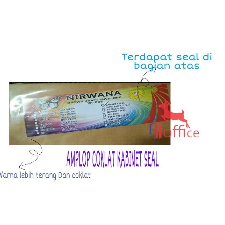 

Amplop Coklat A Kabinet Seal - Amplop Gaji Isi 100 Lembar RB07