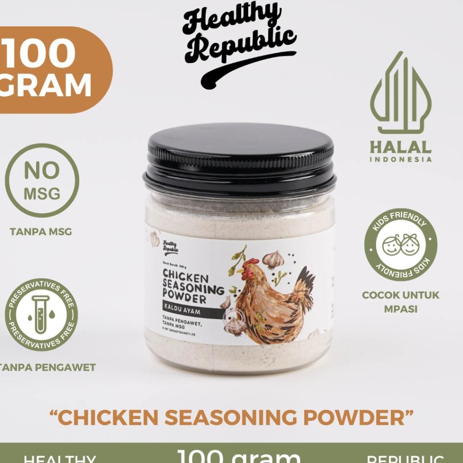 

Healthy Republic Chien Seasoning Powder Kaldu Ayam Mpasi 100 Gram No Msg Tanpa Pengawet