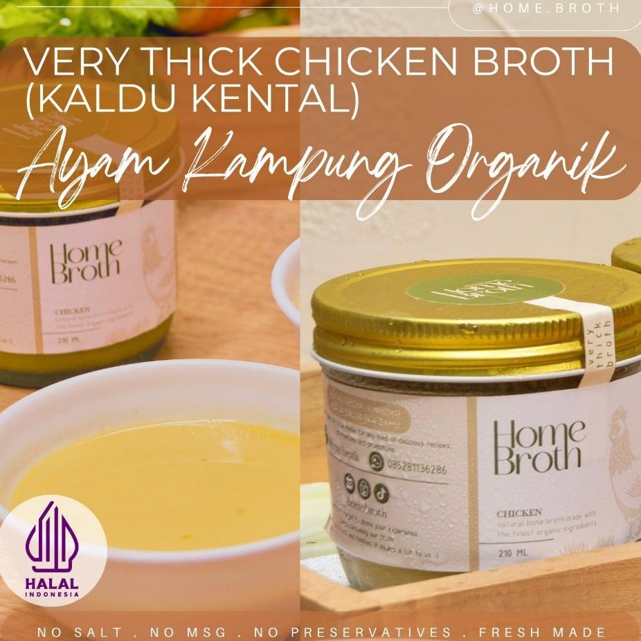 

Thi Organic Free Range Chien Bone Broth Kaldu Ayam Kampung Organik Kental