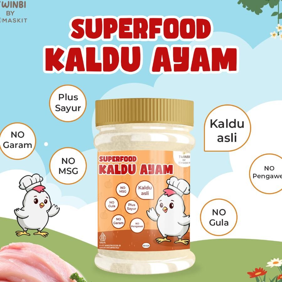 

Kaldu Ayam Murni Mpasi Bayi Kaldu Pure Food Bayi Anak Booster No Msg No Gula No Garam Tambahan Sayur Twinbi By Maskit