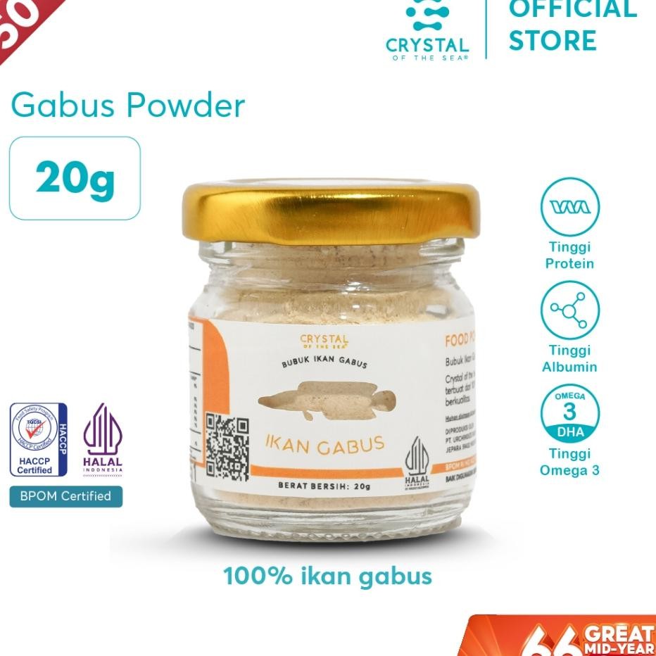 

Crystal Of The Sea Gabus Food Powder 20Gbubuk Ikan Gabus Kaldu Mpasi Tinggi Albumin