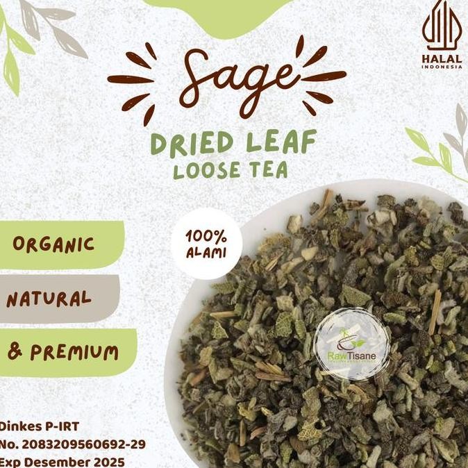 

SALE!!! Sage Leaf Loose Tea / Teh Daun Sage 50 Gram