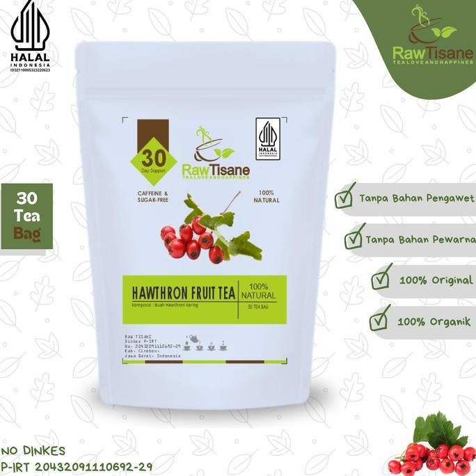 

SALE!!! Hawthorn Fruit Tea : Organic Dried Hawthorn Fruit Tea Isi 30 Tea Bag