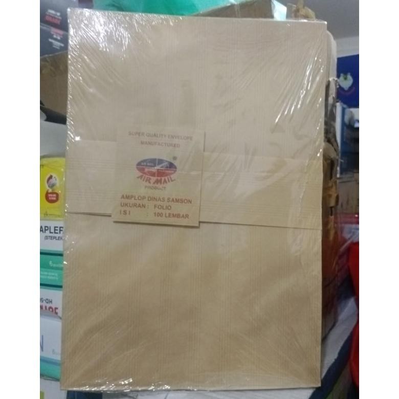 

Baru Amplop Coklat Folio Airmail - Pak Isi 100 Lembar Amplop Arsip Kantor