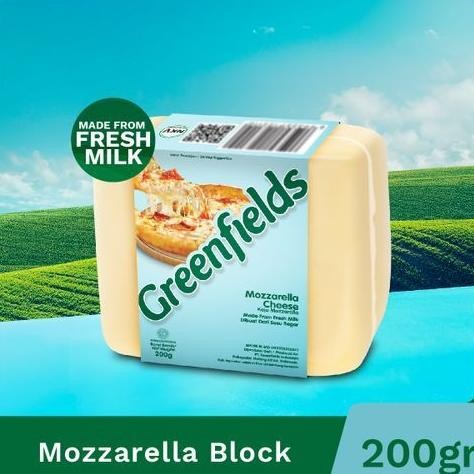 

Baru Greenfields Keju Mozzarella Block 200gr - Keju Leleh Import Halal