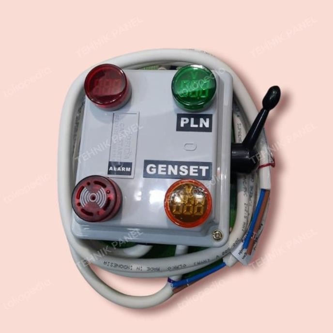 

Terlaris Tuas Pemindah Listrik Pln Genset Pilot Lamp Amper Digital 2 Voltmeter