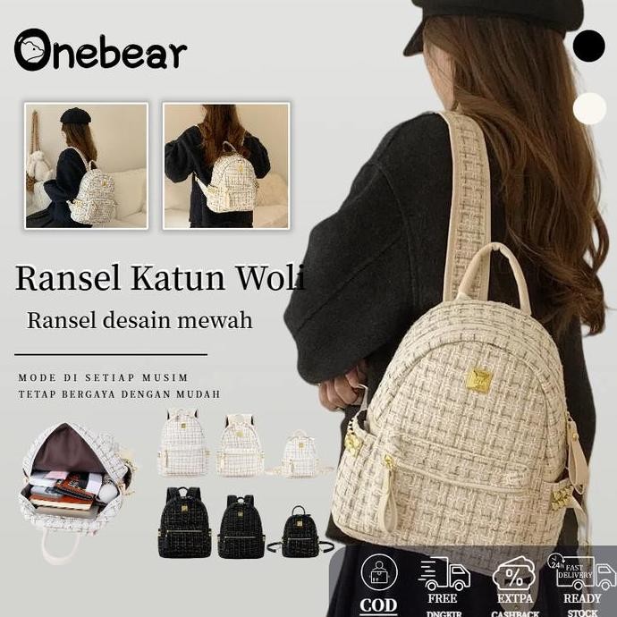Promo Onebear Ransel Mini Import Tas Import Korea Ransel Tas Ransel Mini Wanita Import Fashion Cewek