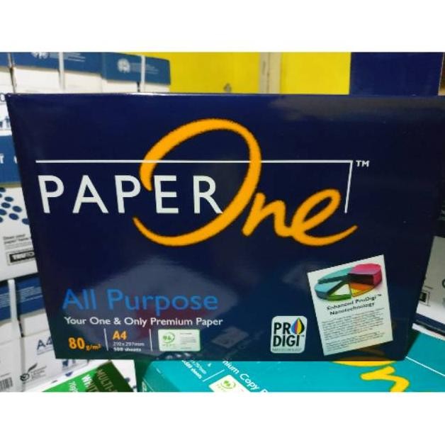 

Sale! Kertas A4 80 Gram Paperone - 1 Dus Isi 5 Rim - Kualitas Premium