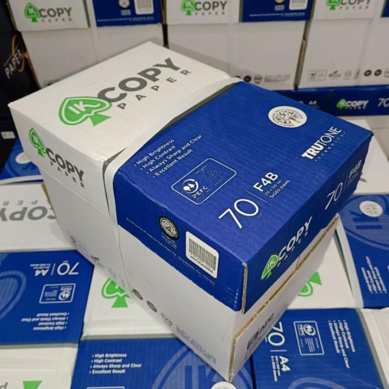 

Sale! Kertas Hvs A4 70Gr & F4 70Gr 1 Dus (5 Rim) - Copy Paper Fotocopy Murah